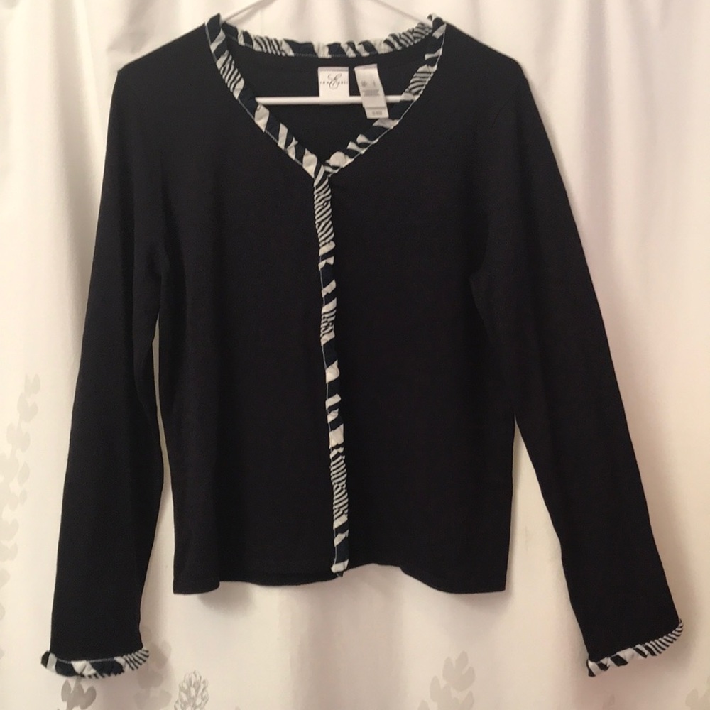 Emma James cardigan sweater Sz L